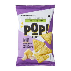 Pop! Chip Garlic Butter Popped Corn Chips 85 g