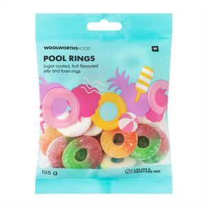 Fruit Flavoured Pool RIngs 125 g