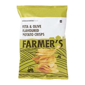 Farmer's Feta & Olive Flavoured Potato Crisps 125 g