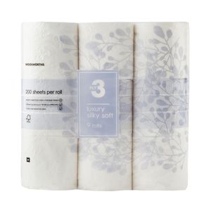Luxury Silky Soft 3 Ply Toilet Paper 9 pk