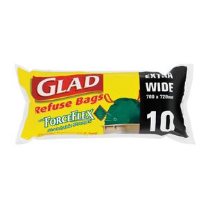 Glad Extra Wide Refuse Bags 10 pk