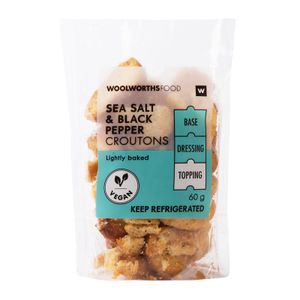 Sea Salt & Black Pepper Croutons 60 g