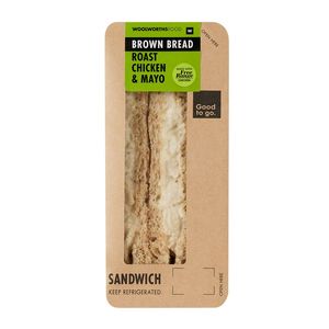 Roast Chicken & Mayonnaise Sandwich on Brown Bread