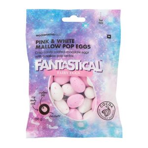 FANTASTICAL? Pink and White Mallow Pop Fairy Eggs 130 g