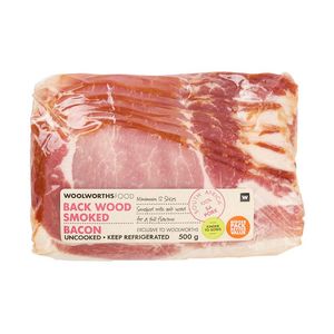 Wood Smoked Back Bacon 500 g