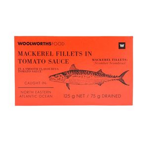 Mackerel Fillets in Tomato Sauce 125 g