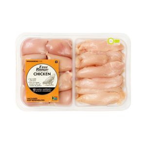 Free Range Skinless Thigh Mini Chicken Fillets Avg 800 g